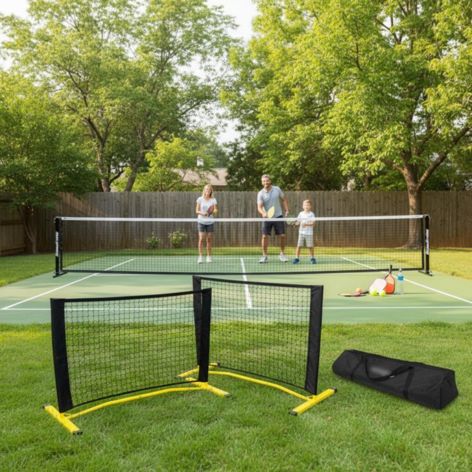 Outdoor Sport Gear - Pickleball Net Stand Indoor Outdoor Adjustable