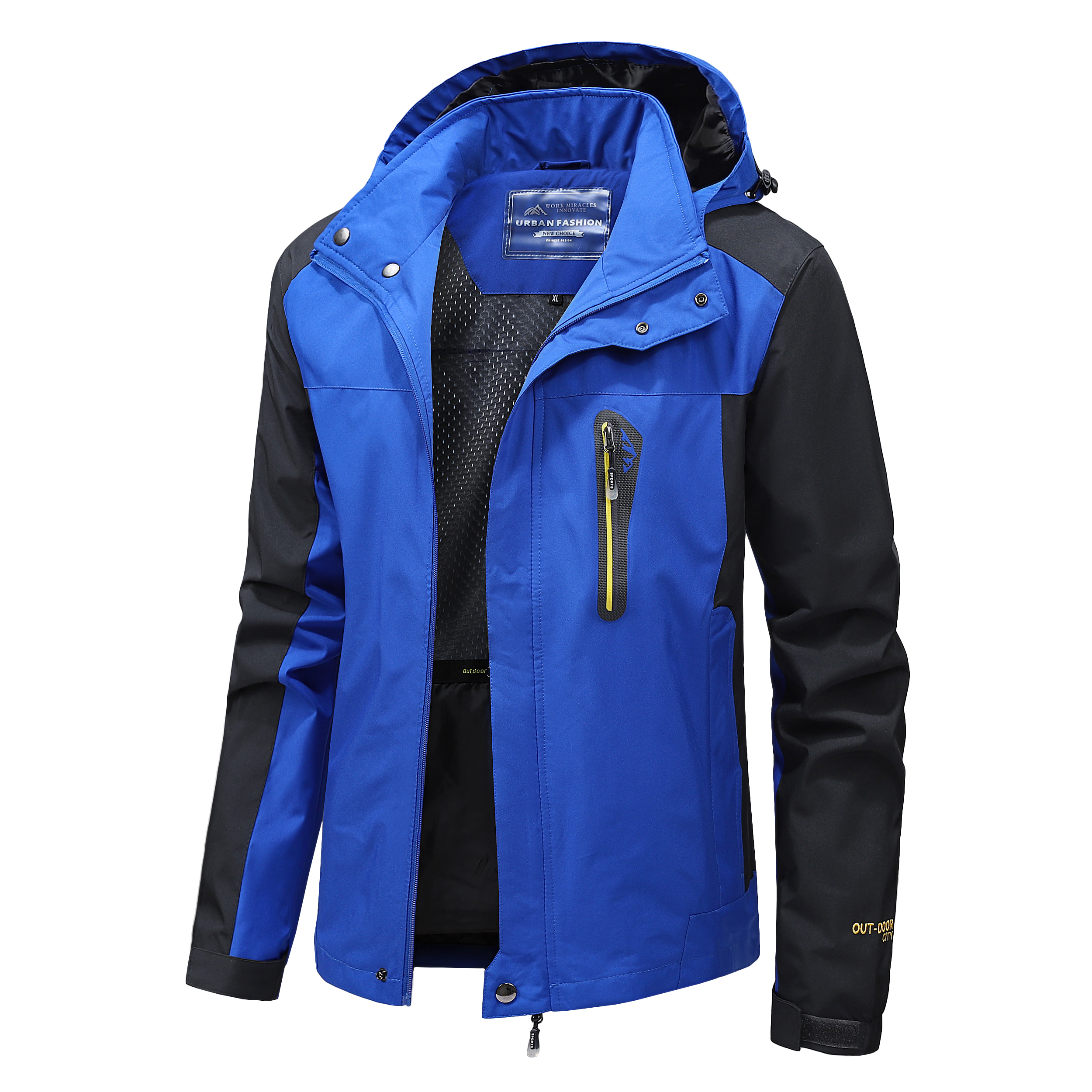 Outdoor Sport Windbreaker - Men's Waterproof Hiking Jacket Large Size