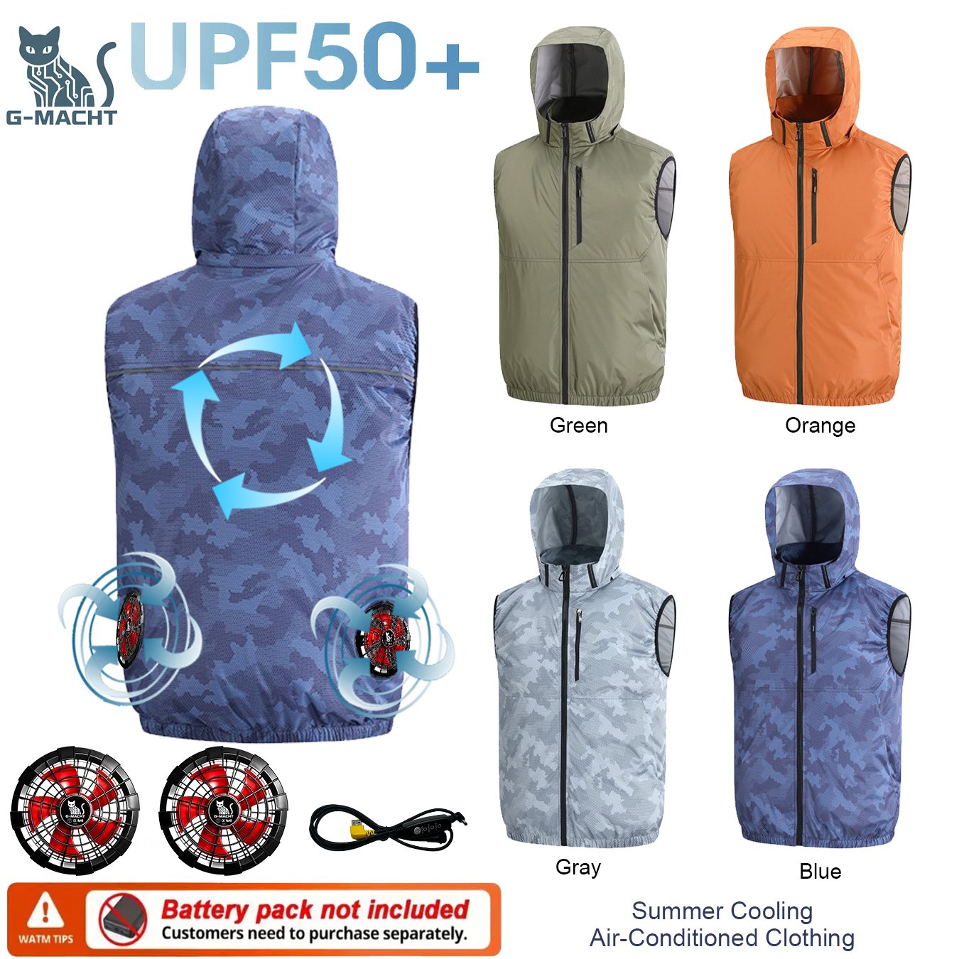 Summer Sport 12V/5V Fan Air Co - Outdoor Sport Windbreaker recensie en prijs