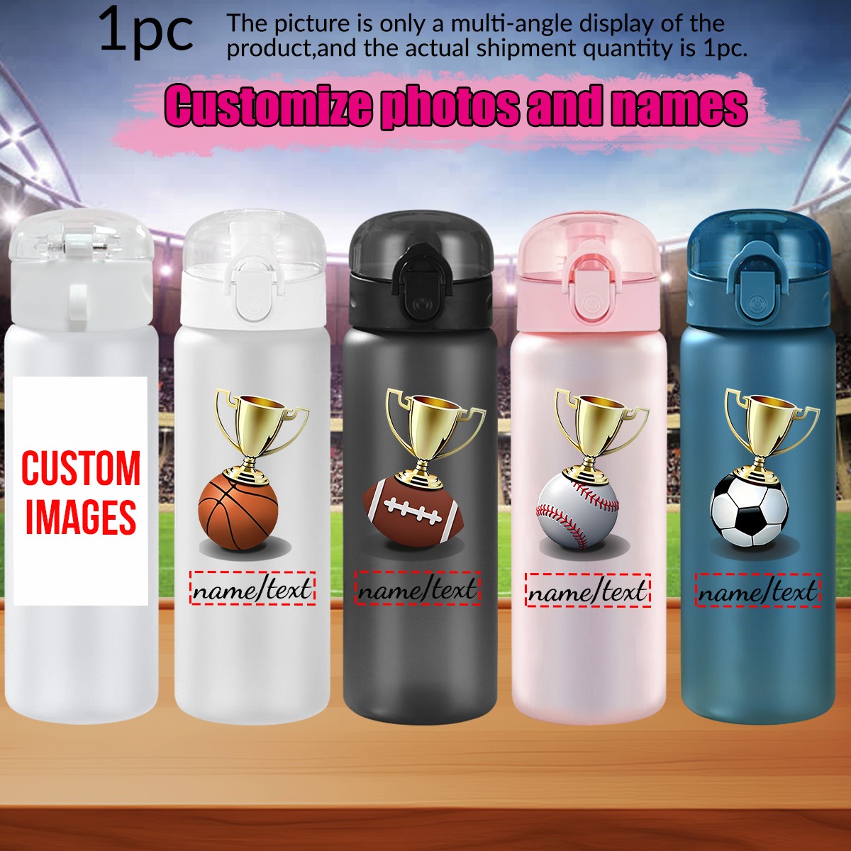 1pc custom photo name 780ml/26 - Outdoor Sport Name recensie en prijs