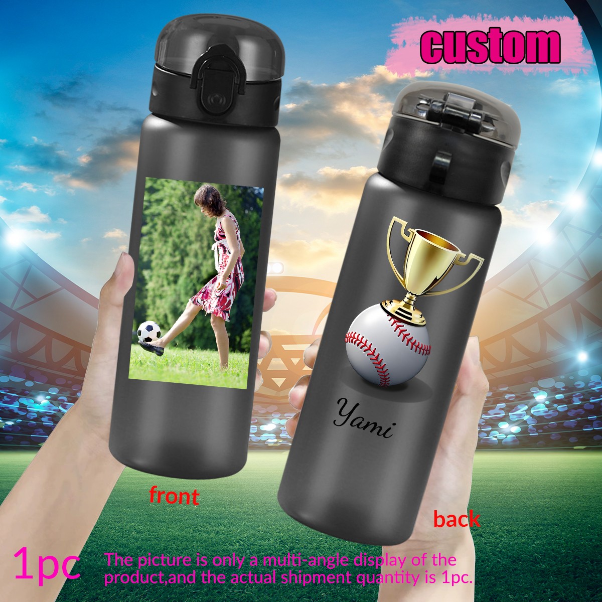 1pc custom photo name 780ml/26 - Outdoor Sport Name recensie en prijs